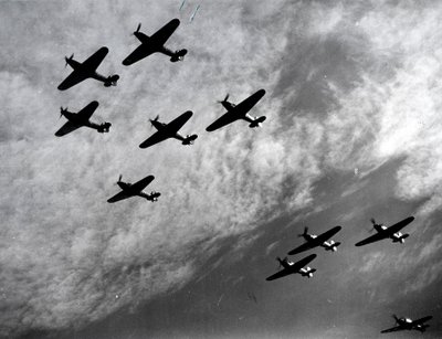 Hawker Hurricanes in formazione, Battaglia d