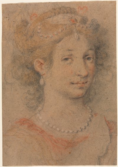 Testa di una donna, 1600s da Unbekannt