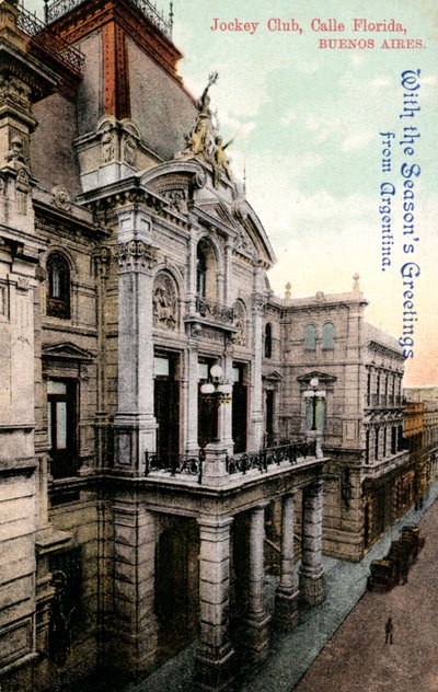 Sede del Jockey Club, Calle Florida, Buenos Aires, Argentina, inizio XX secolo da Unbekannt