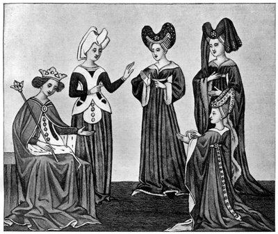 Acconciature a forma di cuore, XV secolo, 1910 da Unbekannt