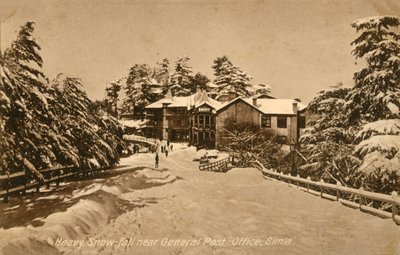 Forte nevicata vicino all