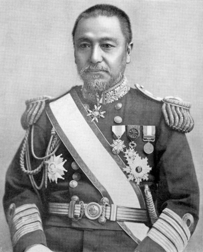 Heihachiro Togo, comandante navale giapponese, Guerra Russo-Giapponese, 1904-5 da Unbekannt