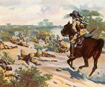 Hendrik Witboi ferito mortalmente nei combattimenti a Fahlgras, 29 ottobre 1905, 1936 da Unbekannt