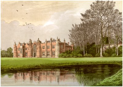 Hengrave Hall, Suffolk, casa della famiglia Gage, c1880 da Unbekannt