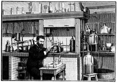 Henri Moissan, chimico francese, c1883 1903 da Unbekannt