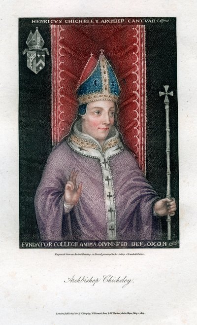 Henry Chicheley, Arcivescovo di Canterbury, 1805 da Unbekannt
