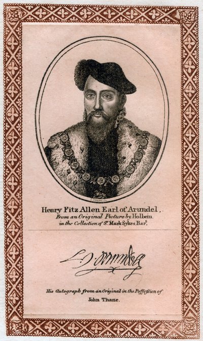 Henry Fitzalan, 19° Conte di Arundel da Unbekannt