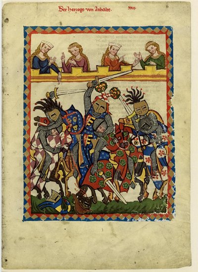 Enrico I, Conte di Anhalt dal Codex Manesse, tra il 1305 e il 1340 da Unbekannt