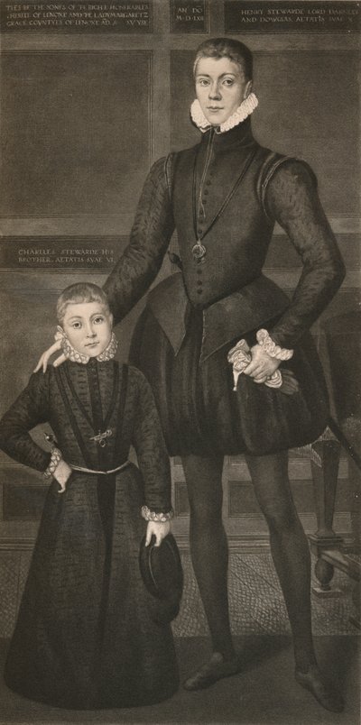 Henry Lord Darnley e suo fratello Charles da Unbekannt