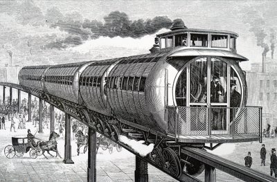 Il sistema monorotaia elevato di Henry Meiggs da Unbekannt