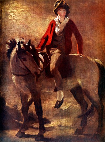Henry Raeburn su un pony grigio, c1796, 1924 da Unbekannt