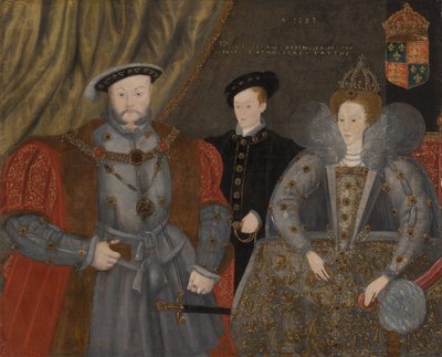 Enrico VIII, Elisabetta I ed Edoardo VI, 1597 da Unbekannt