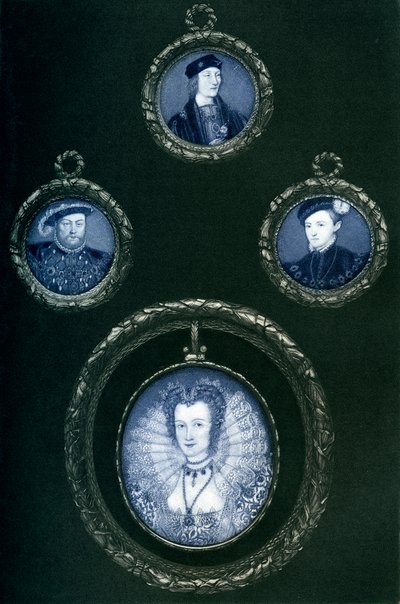 Enrico VII, Enrico VIII, Edoardo VI, Elisabetta I, XVI secolo, 1896 da Unbekannt