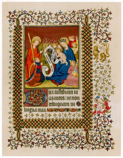 Enrico VI davanti alla Vergine e al Bambino, c1420 da Unbekannt