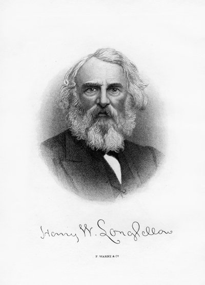 Henry Wadsworth Longfellow, poeta e insegnante americano, fine XIX secolo da Unbekannt