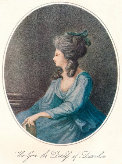 Sua Grazia la Duchessa del Devonshire, XVIII secolo, 1904 da Unbekannt