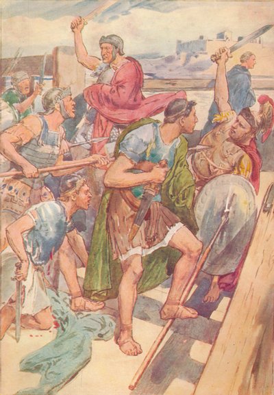 Qui sarebbe possibile, pensò, tenere a bada il nemico, c1912 1912 da Unbekannt