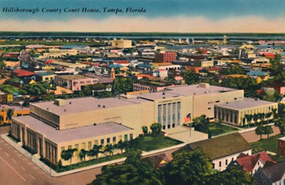 Palazzo di Giustizia della Contea di Hillsborough, Tampa, Florida, c1940s da Unbekannt