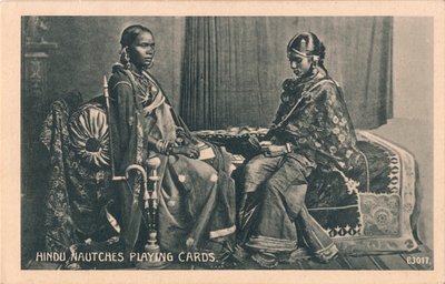 Carte da gioco Hindu Nautches, c1910 da Unbekannt