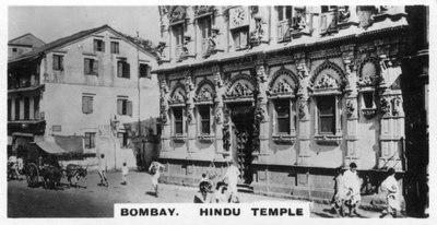 Tempio indù, Bombay, India, c1925 da Unbekannt