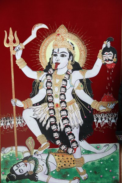 Dea indù Kali, Kathmandu, Nepal da Unbekannt