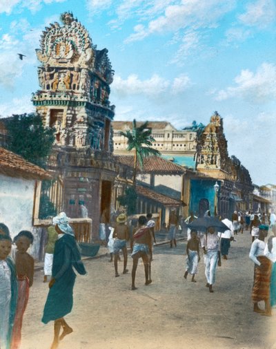 Tempio indù nel Pettah, Colombo, Ceylon da Unbekannt