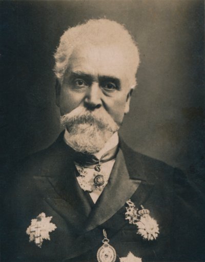 Hiram Stevens Maxim, 1840-1916. Inventore e ingegnere britannico di origine americana, 1894-1907 da Unbekannt
