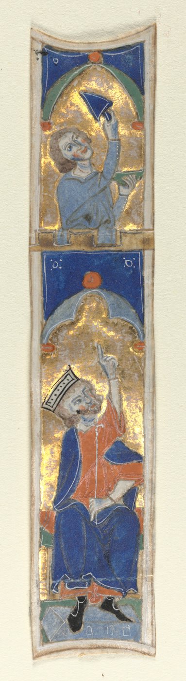 Iniziale istoriata I ritagliata da una Bibbia, 1200 da Unbekannt