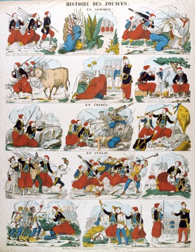 Storia degli Zuavi in Africa, in Crimea e in Italia, 19° secolo da Unbekannt