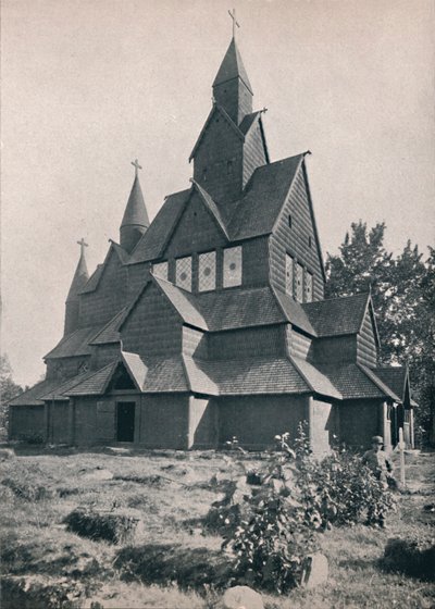 Chiesa di legno di Hitterdal, 1914 da Unbekannt