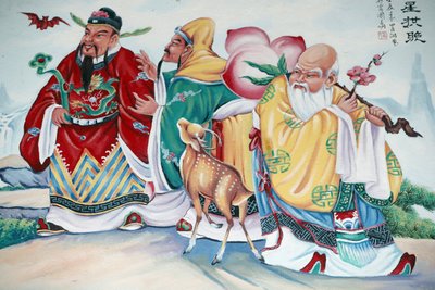Tempio buddista cinese Hoi Tuong Te Nguoi Hoa. Dipinto buddista. Phu Quoc, Vietnam da Unbekannt