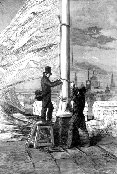 Issare lo Stendardo Reale alla Torre di Londra, 1856 da Unbekannt