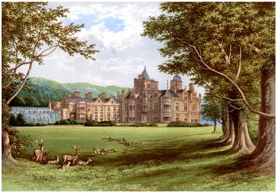 Holker Hall, Cumbria, casa del Duca di Devonshire, c1880 da Unbekannt