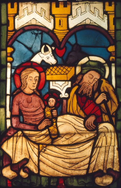 Sacra Famiglia nella stalla di una chiesa svedese, XX secolo da Unbekannt