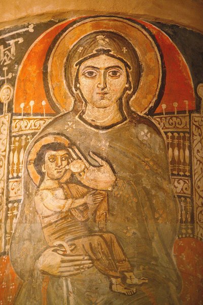 Monastero copto della Santa Vergine e di San Giovanni Kame: Maria allatta Gesù da Unbekannt
