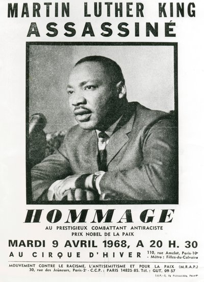 Omaggio a Martin Luther King, 1968 da Unbekannt
