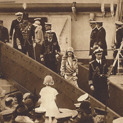 Di nuovo a casa - Il Duca e la Duchessa sbarcano a Portsmouth il 27 giugno 1927, 1937 da Unbekannt