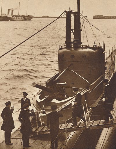 Visita della Home Fleet - Re Edoardo sale a bordo del sottomarino Narwhal, 1936-1937 da Unbekannt