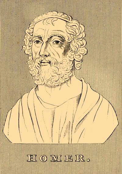 Omero, c800-701 a.C., 1830 da Unbekannt