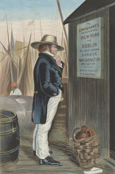 Verso casa New York, ca. 1860 da Unbekannt