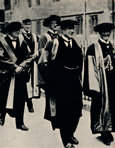 Laurea honoris causa a Oxford, 1925, 1945 da Unbekannt