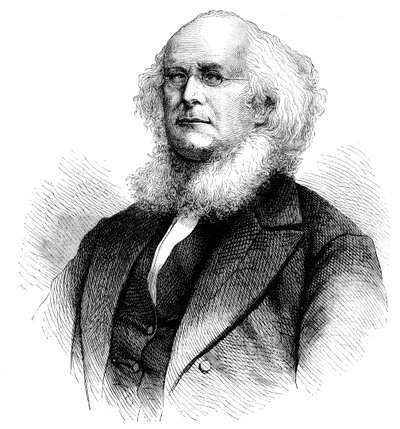Horace Greeley, editore di giornali, politico e riformatore americano, c1880 da Unbekannt