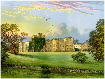 Castello di Hornby, Yorkshire, casa del Duca di Leeds, c1880 da Unbekannt