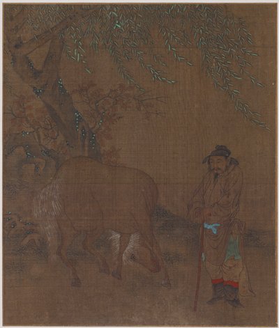Cavallo e stalliere sotto un salice, Possibilmente dinastia Ming, 1368-1644 da Unbekannt