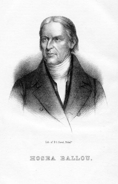 Hosea Ballou, clero universalista americano e scrittore teologico, 1854 da Unbekannt