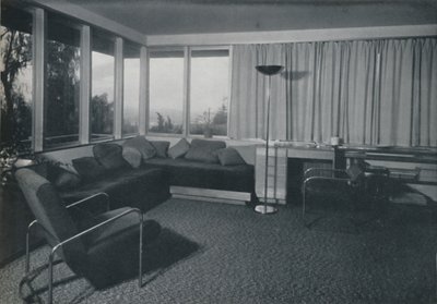 Casa a Los Angeles di Richard J Neutra - Una foto degli interni del soggiorno da Unbekannt