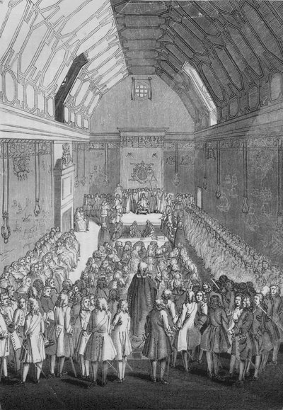 Camera dei Lord al tempo di Giorgio II, 1845 da Unbekannt