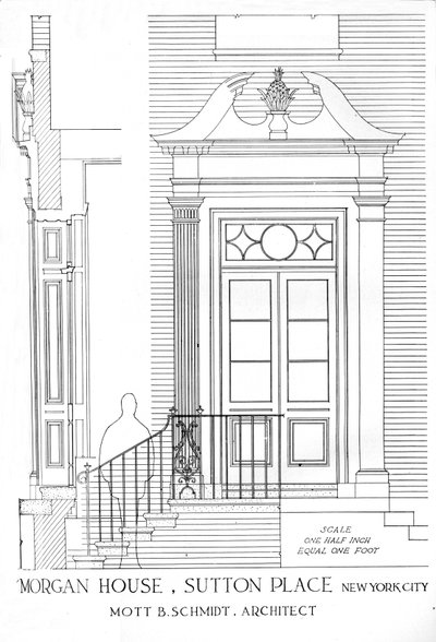 Casa di Miss Anne Morgan, Sutton Place, New York City, 1924 da Unbekannt