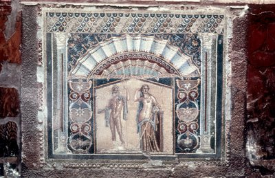 Casa di Nettuno e Anfitrite, mosaico romano, Ercolano, c69 da Unbekannt