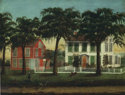 Case sul fiume Fox, Illinois, 1881-90 da Unbekannt